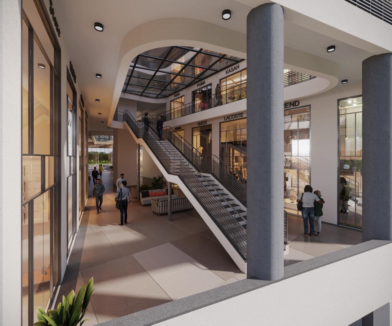 The Pride II interior commercial area